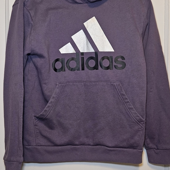 adidas Sweaters - Adidas Purple Hoodie with Logo